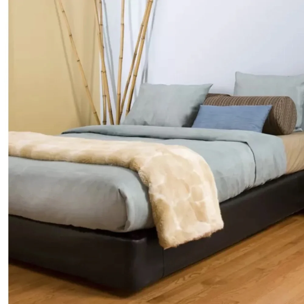 Box Spring Cover in Black. Twin size.